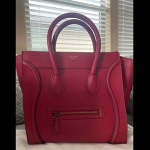 Celine Large Luggage Handbag smooth calfskin in good condition